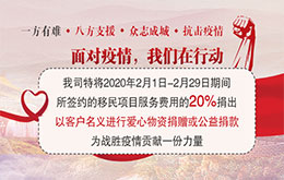 抗擊疫情，愛心捐贈 | 華商移民在行動！